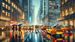 Nueva York en días de lluvia