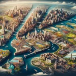 Los Condados y Distritos de la ciudad de Nueva York