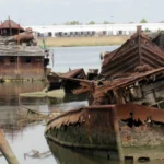 Cementerio de barcos en Nueva York