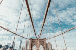 Cruzando el Puente de Brooklyn